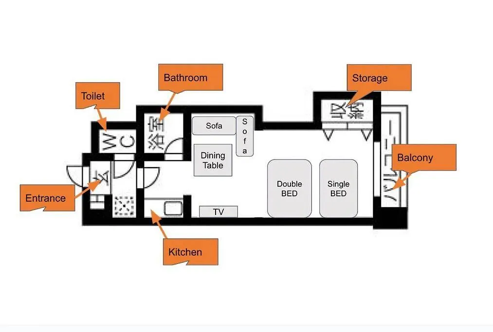 Cooee Sapporo Appartement